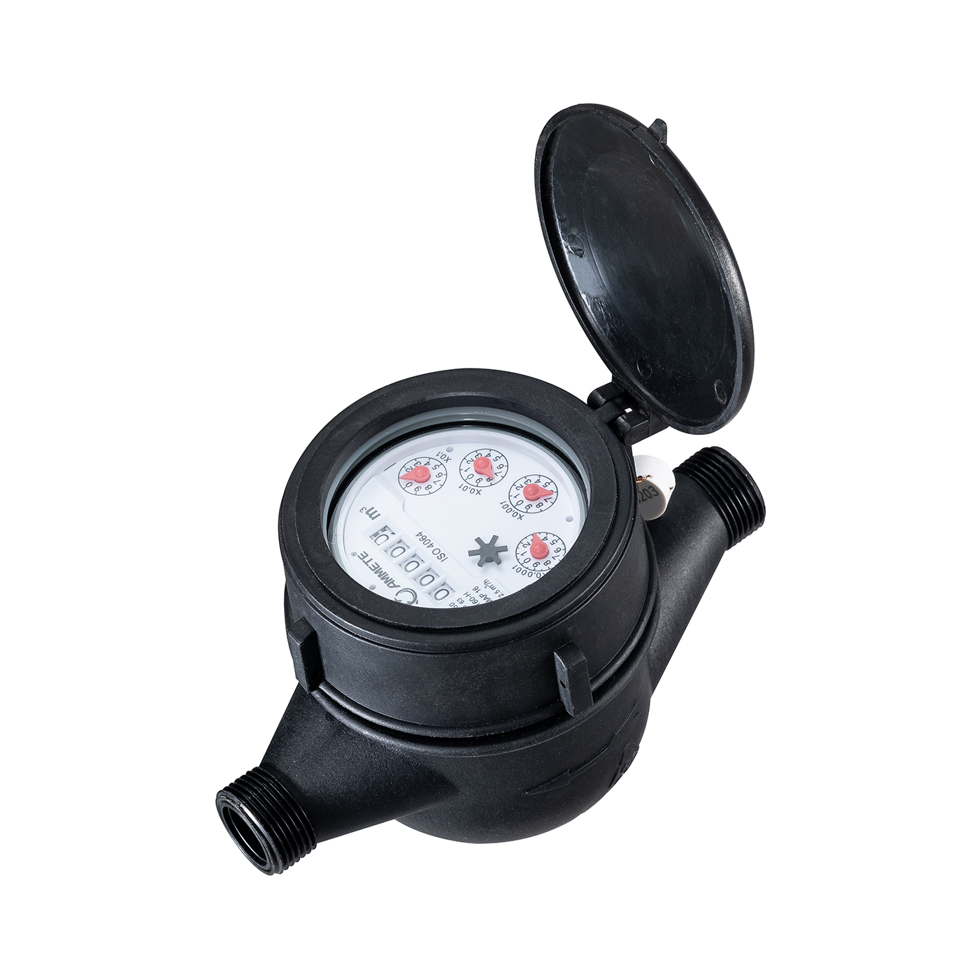 Plastic Multi-Jet Dry Dial Water Meter