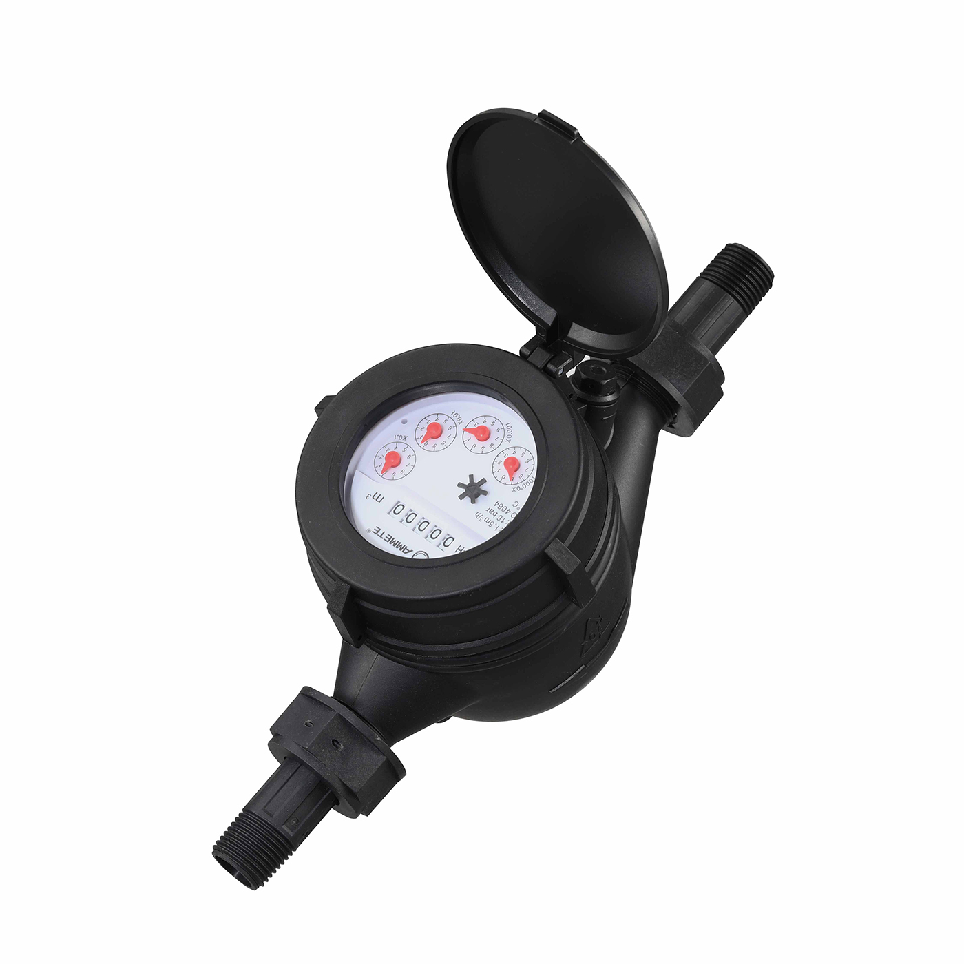R160 Plastic Multi-Jet Dry Dial Water Meter
