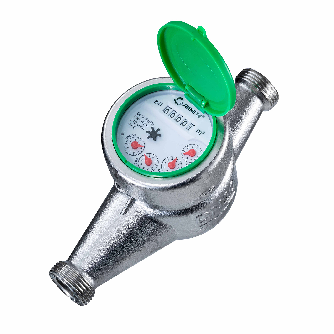 Stainless Steel Multi-jet Dry Dial Water Meter