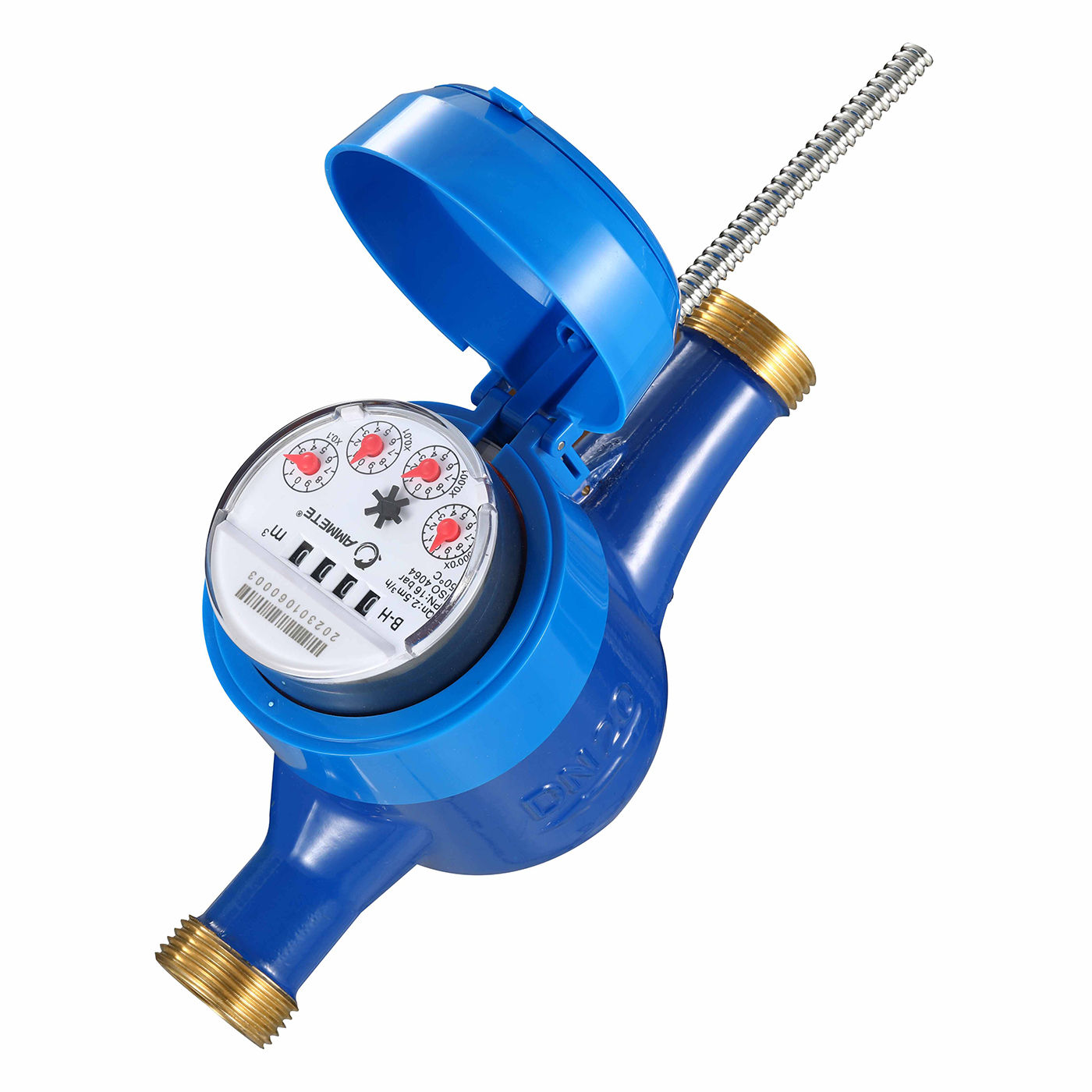 Photoelectric Direct Reading Remote Transmission Brass Water meter M-bus/RS485